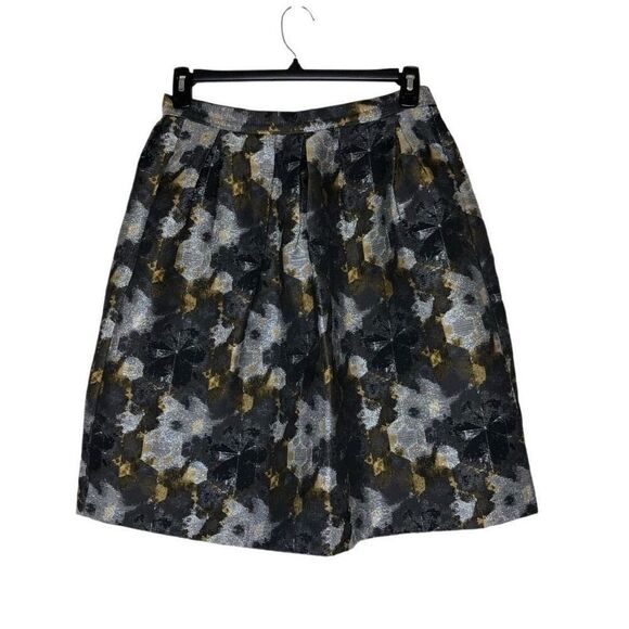 Anthropologie Hutch Black, Silver and Gold Skirt Sz 6 Cocktail, Party, Holiday - Picture 1 of 12